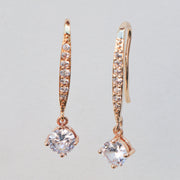 Boucles d'oreilles de mariage fine et chic 