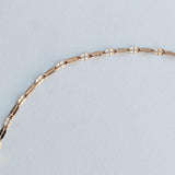 Bracelet de cheville doré en acier inoxydable chaine semi torsadée - Le Temps d'une Walima