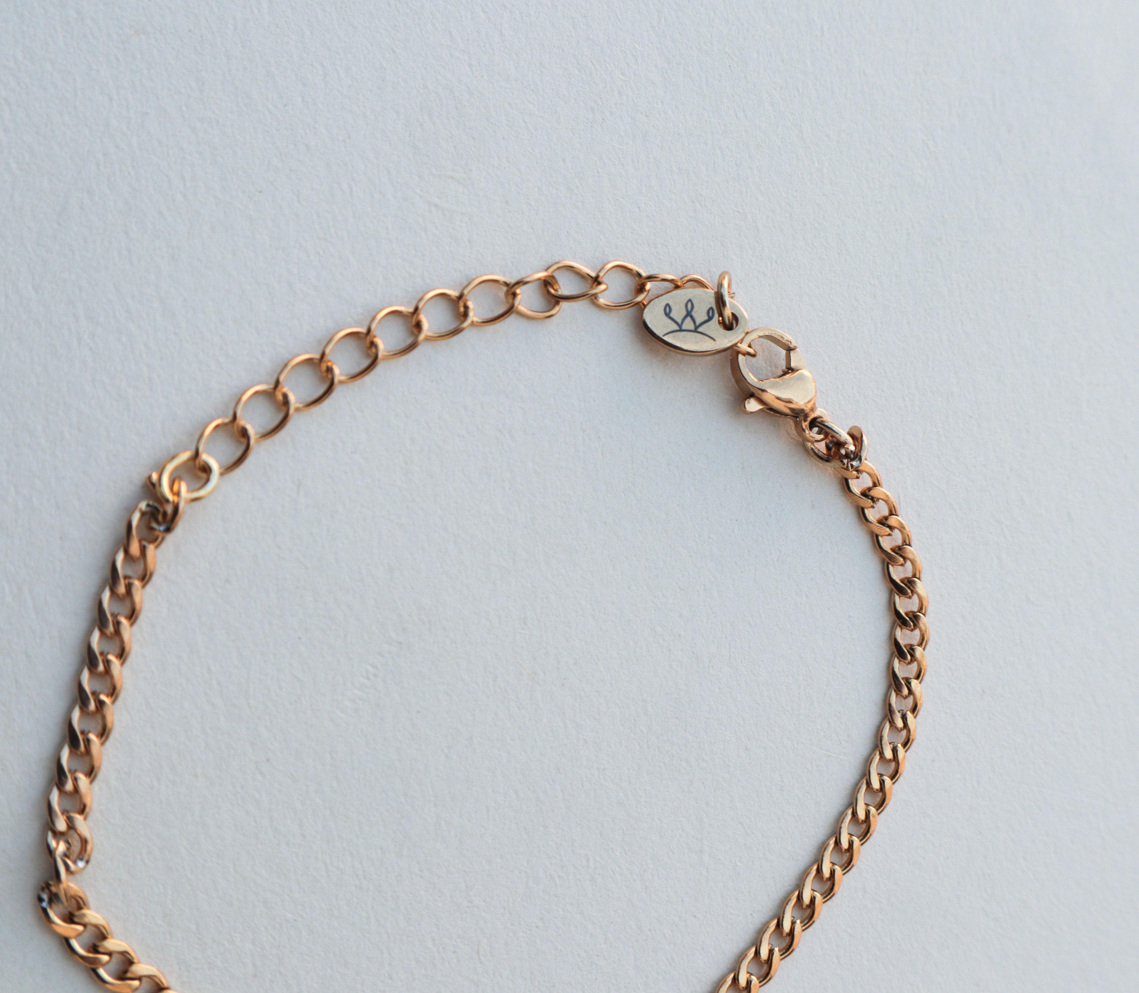 Bracelet doré en acier inoxydable Elia - Le Temps d'une Walima