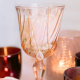 Collier mariage rose