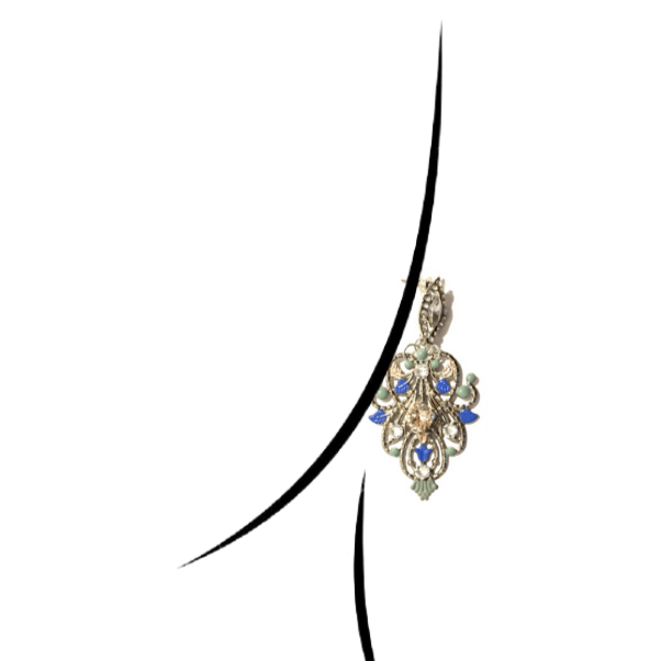Boucles d'oreilles Vintage Orientale Lyne à personnaliser