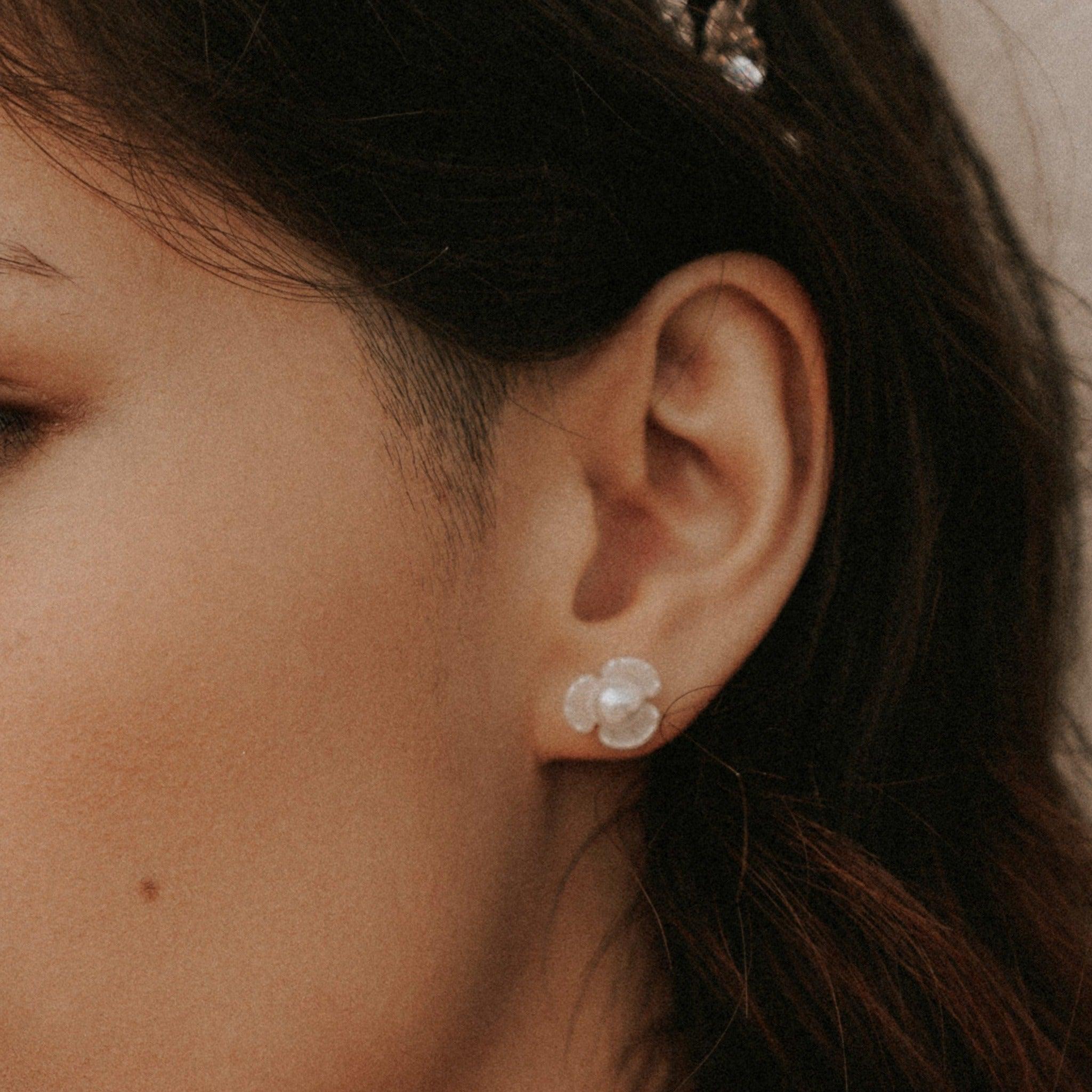 boucles d'oreilles perles mariage